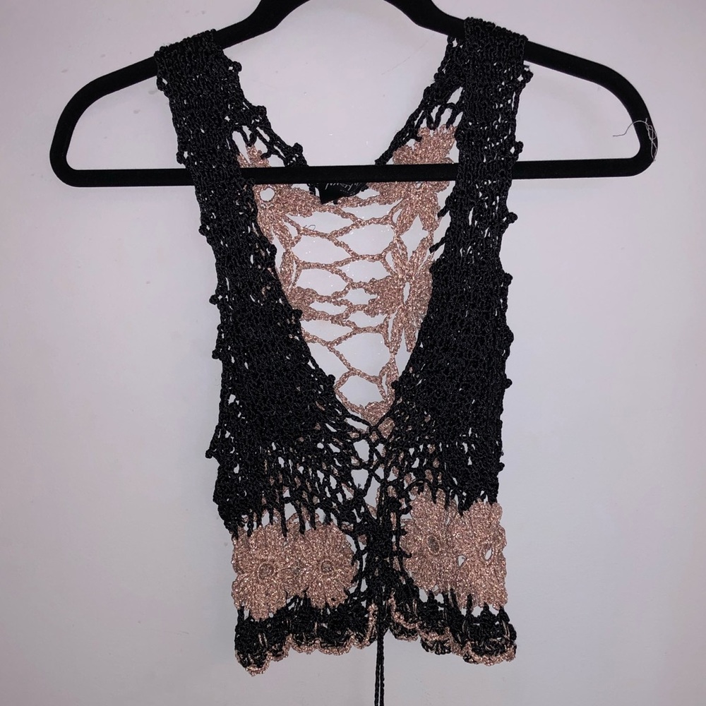 NastyGal Crochet Crop Top